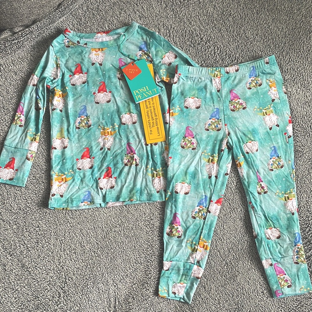 Posh Peanut Gnome Pajamas - Size 18 - 24 Months